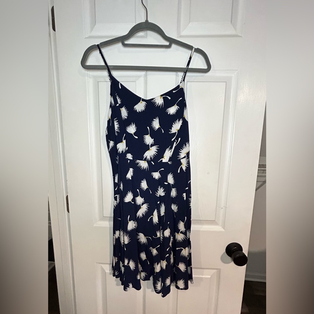 Blue and white summer dress